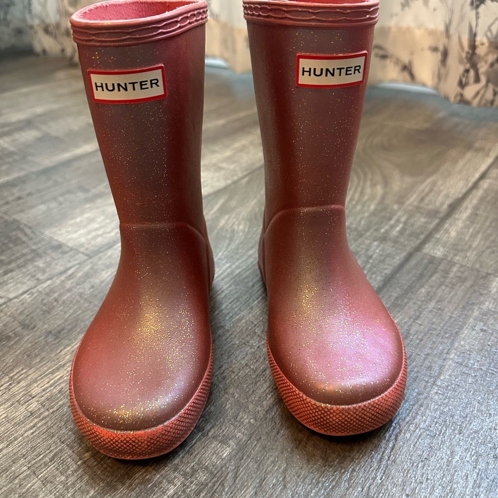 Hunter Sparkling Pink Kids' Boots